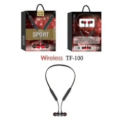 TF-100 NEW WIRELESS BLUETOOTH HANGING HEADPHONES NECK SPORTS 5.0 PRETO TF-100 NEW WIRELESS BLUETOOTH HANGING HEADPHONES NECK SPORTS 5.0 PRETO
