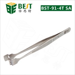 BEST TWEEZERS BST-91-4T PROFESSIONAL TOOL (PLUCKER) HIGH QUALITY STAINLESS STEEL	 BEST TWEEZERS BST-91-4T PROFESSIONAL TOOL (PLUCKER) HIGH QUALITY STAINLESS STEEL