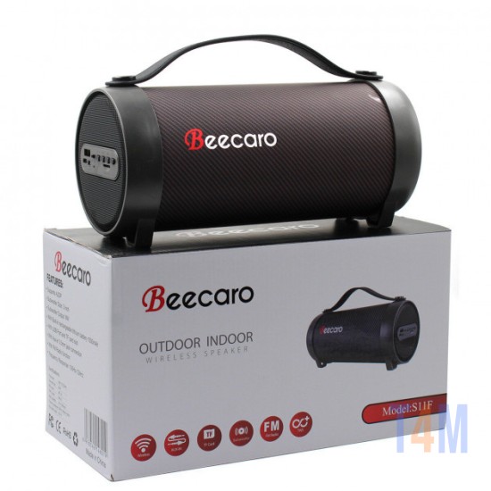 SPEAKER BEECARO S11F WIRELESS/FM/AUDIO/USB BLACK