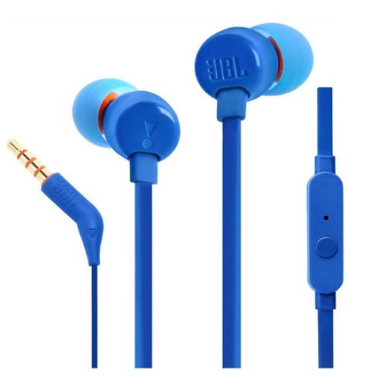 AURICULAR JBL TUNE 110 IN EAR COM MICRO 3.5MM AZUL ORIGINAL AURICULAR JBL TUNE 110 IN EAR COM MICRO 3.5MM AZUL ORIGINAL