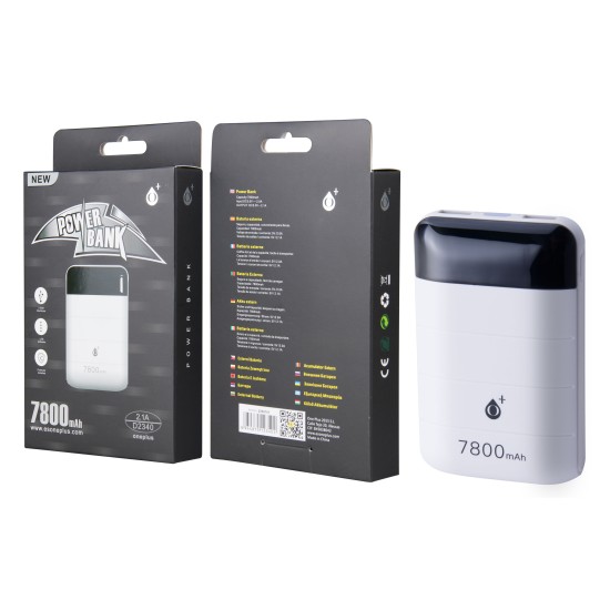 POWER BANK ONE PLUS D2340 7800MAH BRANCO