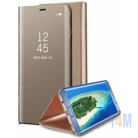 FLIP COVER "CLEAR VIEW" SAMSUNG GALAXY NOTE 10/N970 GOLD