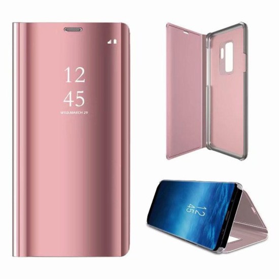 FLIP COVER "CLEAR VIEW" SAMSUNG GALAXY A40 ROSE GOLD