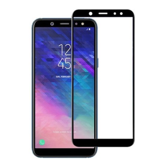 SCREEN GLASS PRTECTOR 10D SAMSUNG GALAXY A6 2018 BLACK