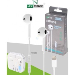 AURICULAR C/ CONECTOR LIGHTNING PARA IPHONE/ IPAD/ IPOD C/ MICROFONE REF-5032 AURICULAR C/ CONECTOR LIGHTNING PARA IPHONE/ IPAD/ IPOD C/ MICROFONE REF-5032