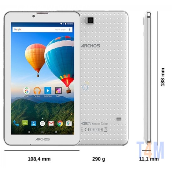 ARCHOS 70 XENON COLOR 7.0" 1GB/8GB 3G DUAL SIM WITH PURPLE AND WHITE COVER ON OFFER