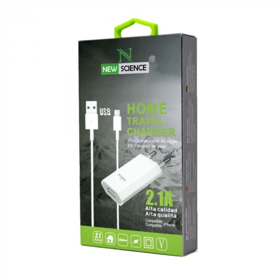 CARREGADOR NEW SCIENCE APPLE IPHONE 5,6,7,8,10 2.1A BARNCO COMPATIVAL CARREGADOR NEW SCIENCE APPLE IPHONE 5,6,7,8,10 2.1A BARNCO COMPATIVAL