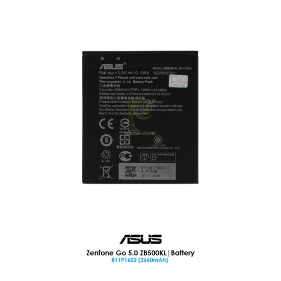 BATTERY ASUS ZB500KL B11P1602 BATTERY ASUS ZB500KL B11P1602