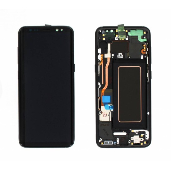 Touch+Display with Frame Samsung Galaxy S8/G950 Service Pack (GH97-20457A) 5.8" Black Touch+Display with Frame Samsung Galaxy S8/G950 Service Pack (GH97-20457A) 5.8" Black