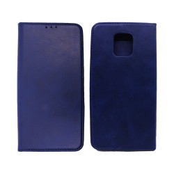 Capa de Couro com Bolso Interno para Xiaomi Redmi Note 9 Pro Azul Capa de Couro com Bolso Interno para Xiaomi Redmi Note 9 Pro Azul