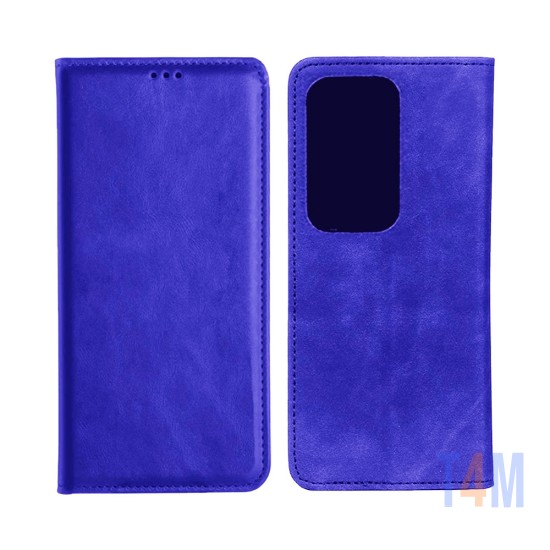 Capa de Couro com Bolso Interno para Samsung Galaxy S20 Ultra Azul