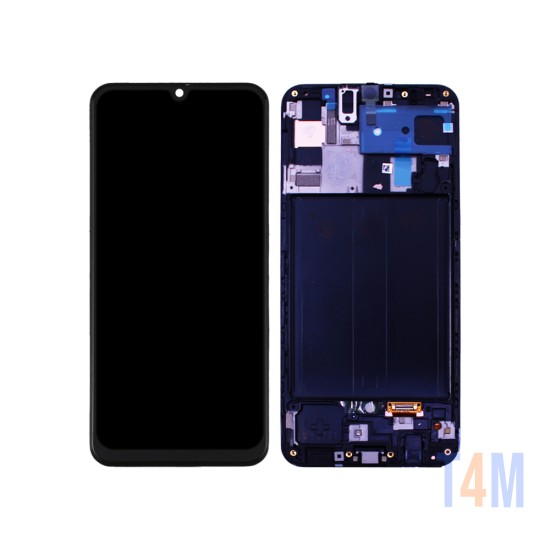 Touch+Display+Frame Samsung Galaxy A50/A505 Service Pack Preto