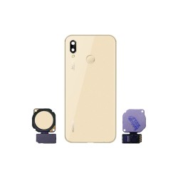 Back Cover+Camera Lens+Fingerprint flex Huawei P20 Lite Gold Back Cover+Camera Lens+Fingerprint flex Huawei P20 Lite Gold
