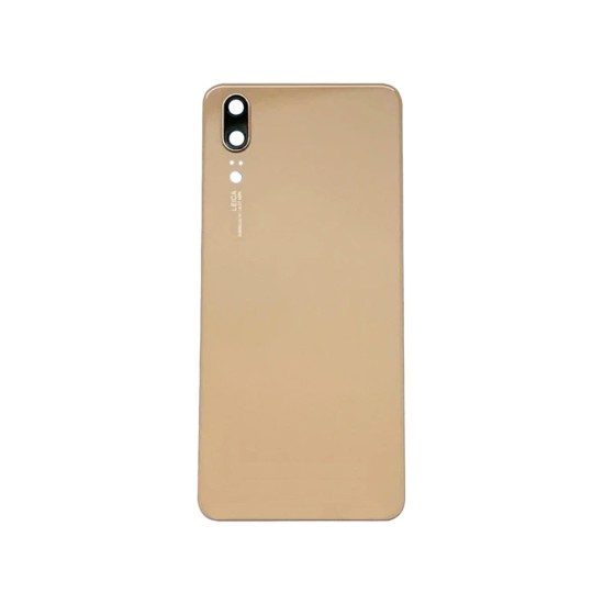 Tapa Trasera+Lente de Cámara Huawei P20 Dorado Tapa Trasera+Lente de Cámara Huawei P20 Dorado