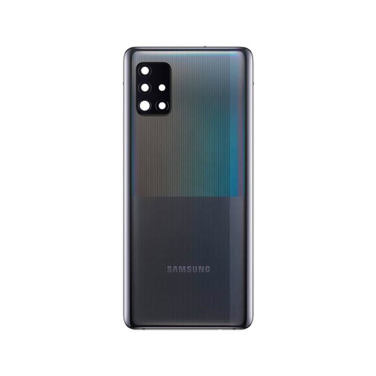 Back Cover with Camera Lens Samsung Galaxy A51 5G/A516 Prism Cube Black Back Cover with Camera Lens Samsung Galaxy A51 5G/A516 Prism Cube Black