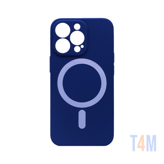 New Science Silicone Megnatic Capa para iPhone 13 Pro Max Céu azul