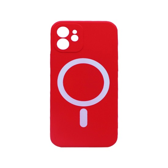 New Science Silicone Megnatic Capa por iPhone 11 Rojo