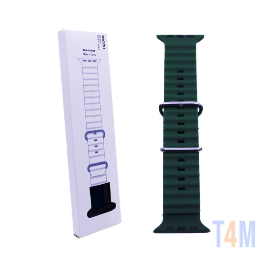 Bracelete de Silicon Ocean Smartwatch Alpine Loop 42/44/45/49mm Verde