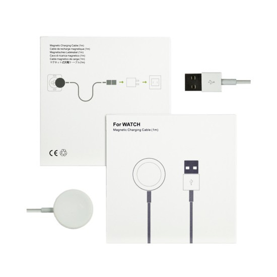 CABO DE CARREGAMENTO MAGNÉTICO PARA WATCH 1M BRANCO CABO DE CARREGAMENTO MAGNÉTICO PARA WATCH 1M BRANCO