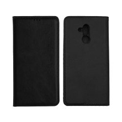 Leather Flip Cover with Internal Pocket For Huawei Mate 20 Lite Black Leather Flip Cover with Internal Pocket For Huawei Mate 20 Lite Black