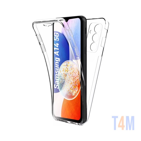 Capa de Silicone 360º para Samsung Galaxy A14 Transparente