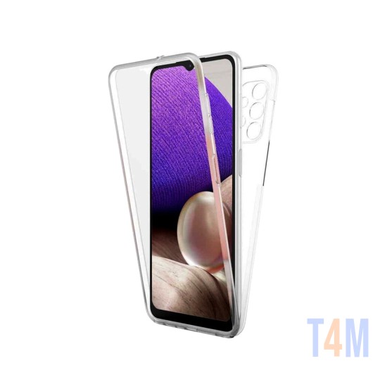 Capa de Silicone 360º para Samsung Galaxy A32 5G Transparente