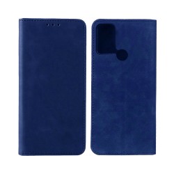 Capa de Couro com Bolso Interno para Oppo A53/A53s Azul Capa de Couro com Bolso Interno para Oppo A53/A53s Azul