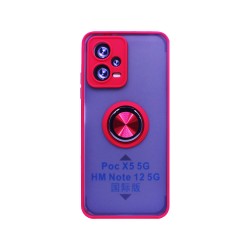 Case with Support Ring for Xiaomi Redmi Note 12 5g/Poco X5 5g Red Case with Support Ring for Xiaomi Redmi Note 12 5g/Poco X5 5g Red