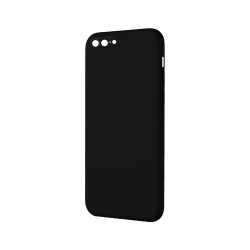 Capa de Silicone com Moldura de Câmera para Apple iPhone 7 Plus/8 Plus Preto Capa de Silicone com Moldura de Câmera para Apple iPhone 7 Plus/8 Plus Preto
