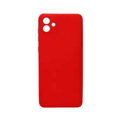 Capa de Silicone com Moldura de Câmera para Samsung Galaxy A04 Vermelho Capa de Silicone com Moldura de Câmera para Samsung Galaxy A04 Vermelho