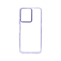 Capa de Silicone Dura Transparente para Xiaomi Redmi 13C/Poco C65 Branco Capa de Silicone Dura Transparente para Xiaomi Redmi 13C/Poco C65 Branco