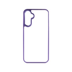 Capa de Silicone Transparente para Samsung Galaxy A15 Roxo Capa de Silicone Transparente para Samsung Galaxy A15 Roxo