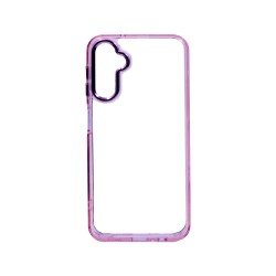 Capa de Silicone Transparente para Samsung Galaxy A15 Rosa Capa de Silicone Transparente para Samsung Galaxy A15 Rosa