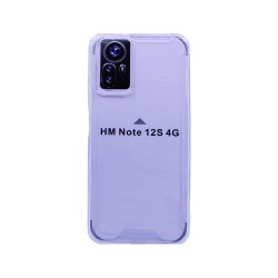 Capa de Silicone Dura com Moldura de Câmera para Xiaomi Redmi Note 12S 4G Transparente Capa de Silicone Dura com Moldura de Câmera para Xiaomi Redmi Note 12S 4G Transparente