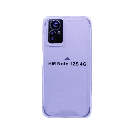 Hard Silicone Case with Camera Shield Xiaomi Redmi Note 12S 4G Transparent Hard Silicone Case with Camera Shield Xiaomi Redmi Note 12S 4G Transparent