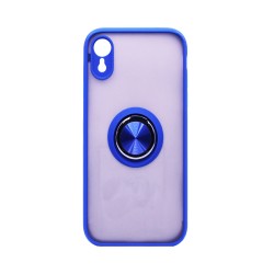 Case with Support Ring for Apple iPhone XR Smoked Blue Case with Support Ring for Apple iPhone XR Smoked Blue