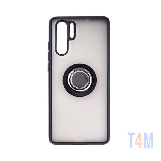 Case with Support Ring for Huawei P30 Pro Smoked Black