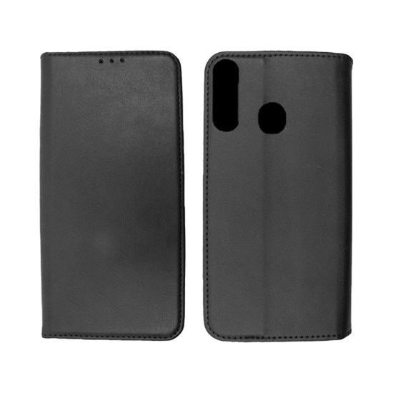 Leather Flip Cover with Internal Pocket for Alcatel 1S 2020/3L 2020 Black Leather Flip Cover with Internal Pocket for Alcatel 1S 2020/3L 2020 Black