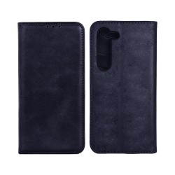 Capa Flip de Couro com Bolso Interno para Samsung Galaxy A35 Preto Capa Flip de Couro com Bolso Interno para Samsung Galaxy A35 Preto