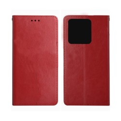 Capa Flip de Couro com Bolso Interno para Xiaomi Redmi Note 13 4G Vermelho Capa Flip de Couro com Bolso Interno para Xiaomi Redmi Note 13 4G Vermelho