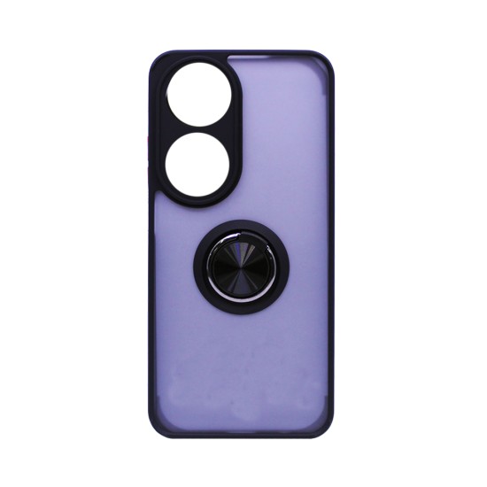 Case with Support Ring for Huawei Honor 90 Smoked Black