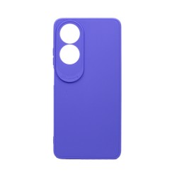 Capa de Silicone Macio com Moldura de Câmera para Oppo A60 4G Roxo Capa de Silicone Macio com Moldura de Câmera para Oppo A60 4G Roxo