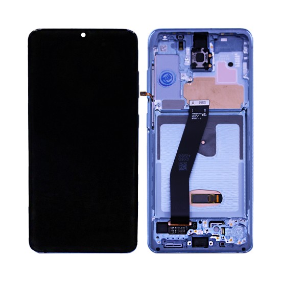 Touch+Display+Frame Samsung Galaxy S20/G980 Service Pack Blue Touch+Display+Frame Samsung Galaxy S20/G980 Service Pack Blue