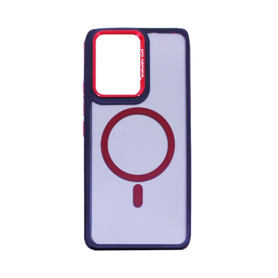 Capa Duro Designer Magnética para Oppo Reno13 F Vermelho Capa Duro Designer Magnética para Oppo Reno13 F Vermelho