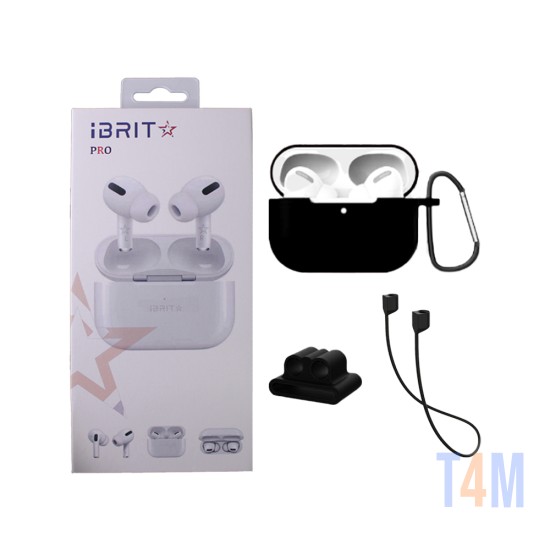 Auscultadores IBRIT Bluetooth Pro (Airbrit X) com caixa de carregamento sem fio Branco