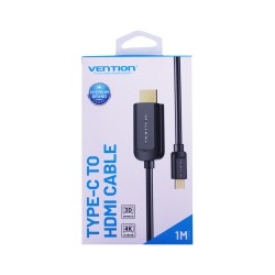 Vention Type-C To Hdmi Cable 4k Quality 1m Black  Vention Type-C To Hdmi Cable 4k Quality 1m Black