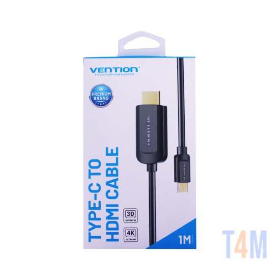 Cable Vention Tipo-C a Hdmi Calidad 4k 1m Negro