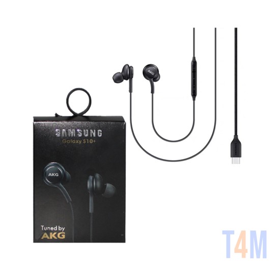 AURICULARES SAMSUNG GALAXY S10+ TUNED BY AKG TIPO-C JACK NEGRO