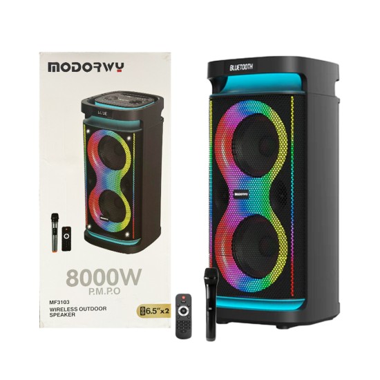 Modorwy Portable Wireless Speaker MF3103 with Mic Black