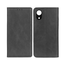LEATHER FLIP COVER WITH INTERNAL POCKET FOR SAMSUNG GALAXY A03 CORE BLACK LEATHER FLIP COVER WITH INTERNAL POCKET FOR SAMSUNG GALAXY A03 CORE BLACK